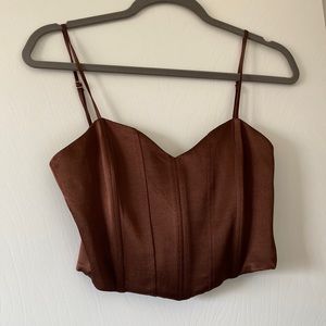 NWT ZARA Corset Style Top, SZ Small